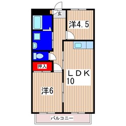 諏訪サンスーシの物件間取画像